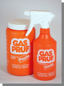 Übersicht der GASPRUF Lecksuchmittel Produkte